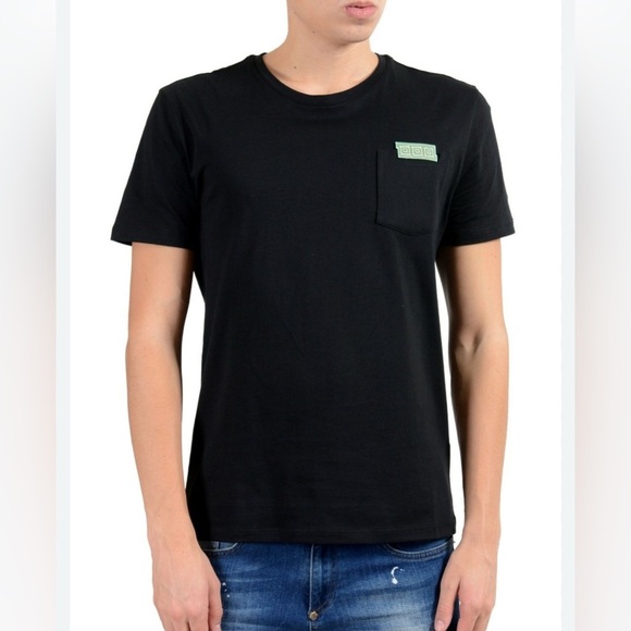 Versace Collection Black T-shirt Short Sleeve Crew Neck Men’s Size M - Picture 1 of 14